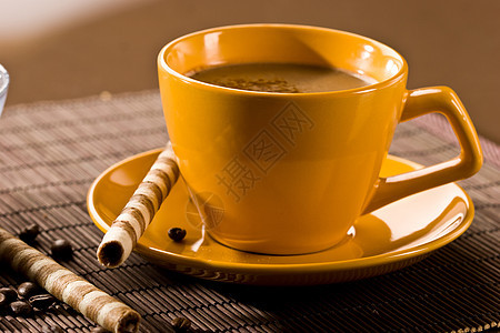 咖啡棕色杯子甜点馅饼粮食食物黄色生活热情巧克力图片