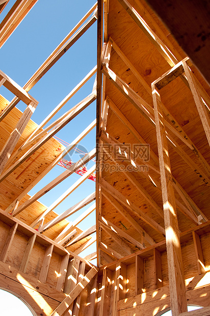 施工明细改造螺柱木头细分托梁天花板住宅装修建筑学结构图片