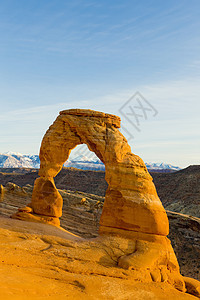 美国犹他州犹他州 Arches国家公园侵蚀位置风景地质学np旅行自然保护区构造拱门外观图片