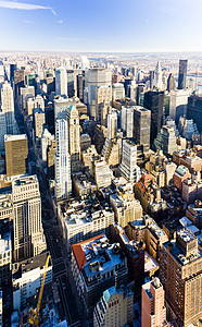 曼哈顿的风景 从帝国大厦 纽约市鸟瞰图建筑建筑学景观位置城市外观建筑物旅行世界图片