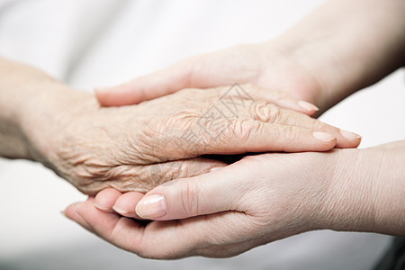 帮助祖父母护理概念友谊祖母女性家庭皮肤医院手指图片