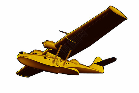 Catalina 飞船海平面飞行插图飞艇航班空军飞机艺术品水上飞机轰炸机图片