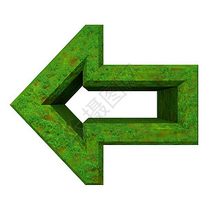 草 - 3D 的箭头符号背景图片