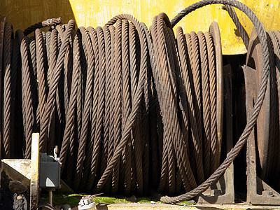钢绳力量螺旋线圈细绳运输水平框架建筑金属工程图片