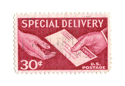 美国30%的旧邮戳邮票图片