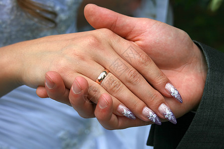 爱婚姻庆典手指仪式夫妻丈夫戒指花朵男性订婚图片