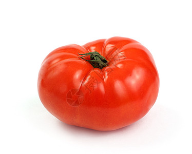 红番茄 白的孤立背景图片