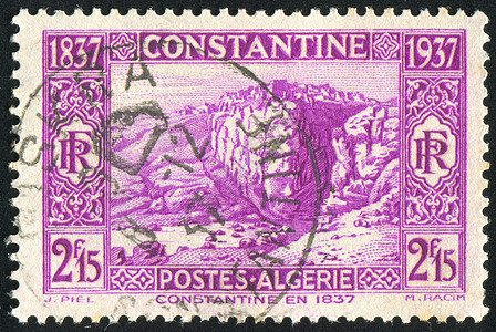 君士坦丁全景装饰品建筑邮件风景岩石明信片集邮历史性爬坡图片