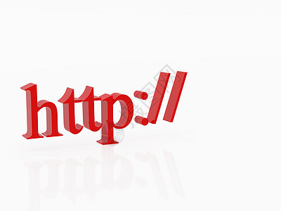 http 网站横幅网址电脑渲染网络白色红色标识插图背景图片