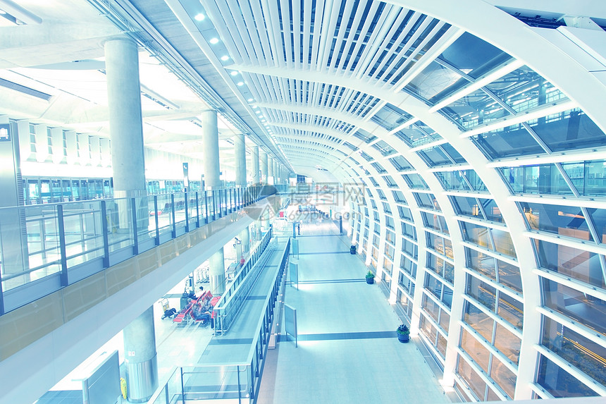 香港国际机场车站大厅玻璃出口人行道隧道建筑城市扶手入口图片