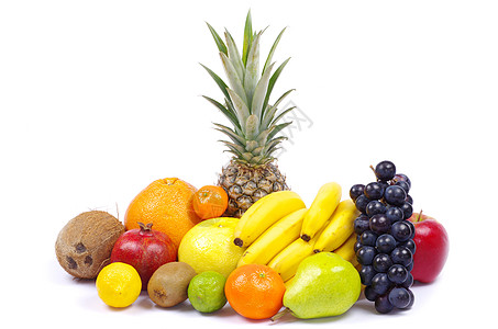 水果果热带养分团体橙子小吃杂货食物香蕉水果饮食背景图片