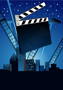 电影院视频娱乐庆典相机电影节日剧院星星新星薄膜背景图片