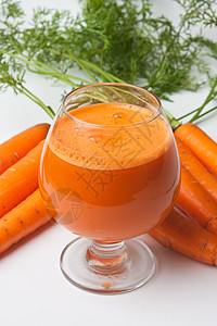 胡萝卜和胡萝卜汁农业美食树叶玻璃蔬菜饮食活力补品福利果汁图片
