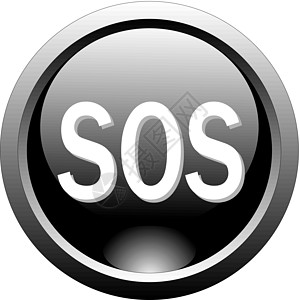 Web 设计 - sos 的黑按钮或图标图片