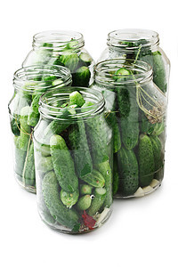 收割和罐头黄瓜蔬菜食品营养盐渍盐水熟食养护集装箱美食生产图片