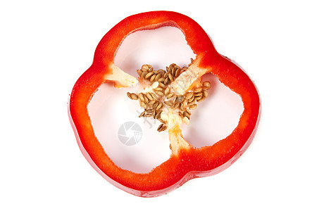 红辣椒部分白色色彩高视角食物素食种子健康饮食蔬菜颜色红色图片
