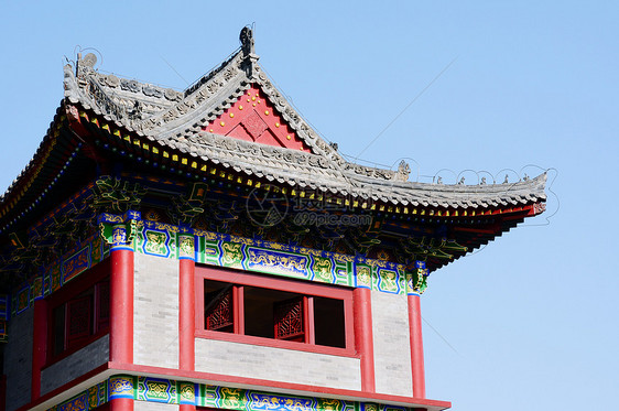中国古中国建筑历史性地标建筑学旅行蓝色宗教历史寺庙绘画艺术图片