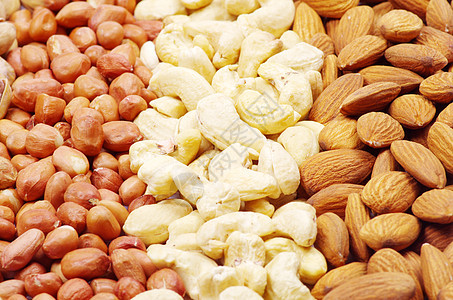坚果榛子腰果核心小吃食物健康饮食棕色种子营养图片