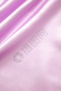 平滑优雅的丝绸作为背景折痕粉色纺织品薰衣草银色曲线织物布料投标材料图片
