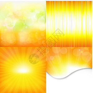 橙色和黄色背景晴天太阳日落太阳光线天空强光溶胶光束活力射线图片