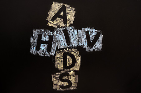 艾滋病毒/艾滋病口号背景图片