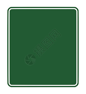 空白绿色交通标志牌背景图片