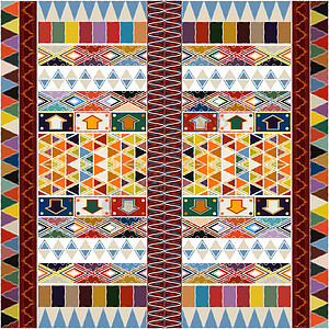 族裔地毯设计古董装饰品小地毯挂毯正方形纺织品手工织物工艺材料图片