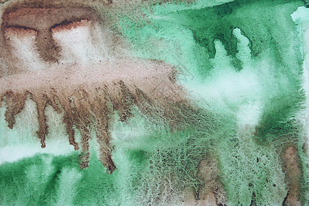 纸质纹理水颜色背景摘要手工正方形水彩技术绿色白色帆布绘画框架粮食图片