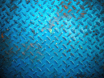 蓝漆彩色地板钢板背景图片