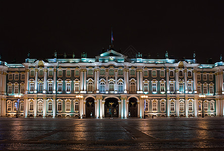 俄罗斯圣彼得堡冬季宫 晚上寒夜图片