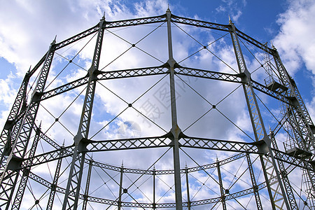金属建筑灰色框架圆形横梁团体房子晶石商业钢结构桁架背景图片