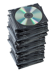 将CD存放在隔开的盒子里图片
