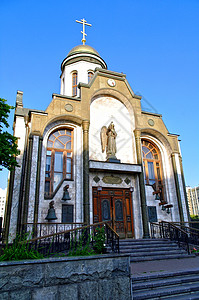 在莫斯科的喀山教母大教堂宗教正方形文化旅游上帝建筑艺术金子信仰图片