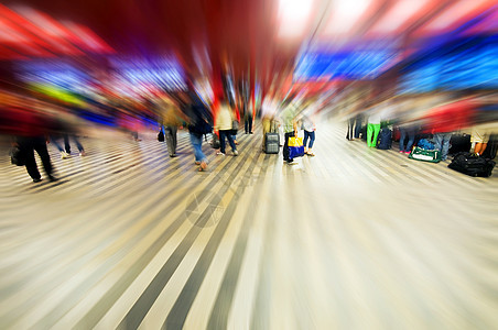 机场仓速空港抽象摘要走廊蓝色旅行城市旅游商业运输财政大厅压力图片