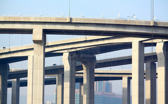 公路建筑结构建设的建筑旅行街道建造立交桥景观穿越风景曲线城市场景图片