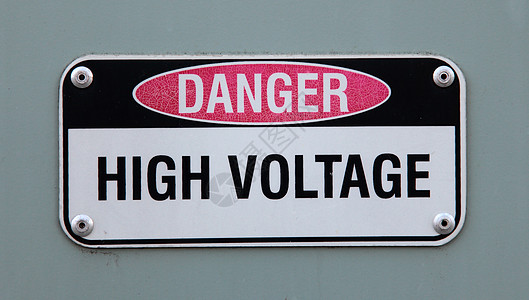 危险高压电力量水平警告生命背景图片