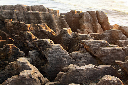 西海岸新Z海滩的 潘蛋糕大峡谷岩图片
