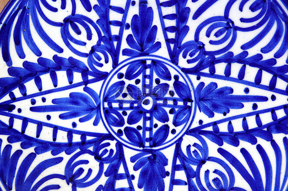 涂漆蓝形瓷陶瓷板图片