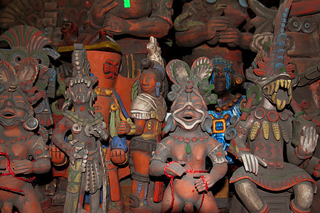 Aztec和Mayan雕像墨西哥图片
