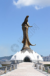 Kun Iam神像雕像宗教场景纪念碑游客半岛历史地平线地标雕刻图片