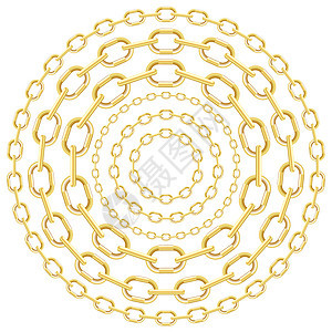 黄金圆环链链图片