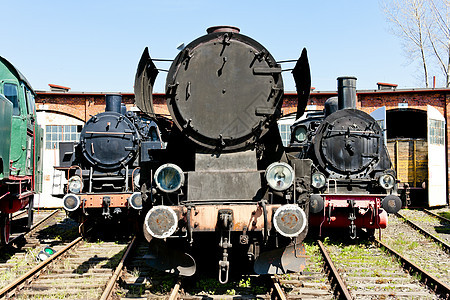 铁路博物馆的蒸汽机车西里西亚位置铁路运输世界外观博物馆运输旅行铁路图片