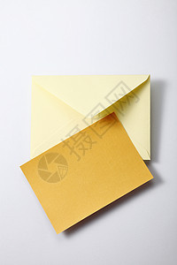 带空白纸的信封纯色空白折叠背景邮件图片