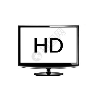 高定义 lcd TV白色框架液体电影液晶娱乐晶体管屏幕电子监视器图片