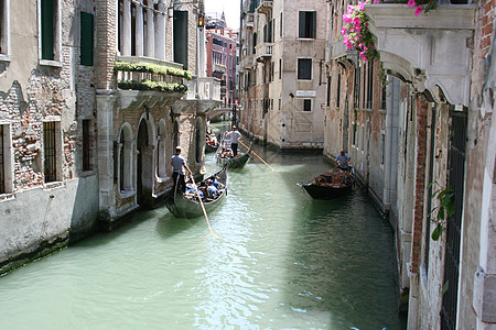 威尼斯 运河沿线古董建筑图片