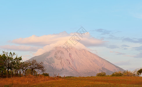 尼加拉瓜的塞普西昂火山背景