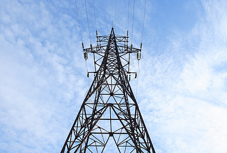 输电传输线电力塔电源线燃料发电建造力量高压电力活力图片