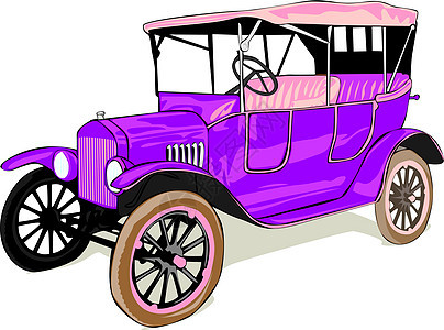 古旧的奇特彩色汽车旅行跑车阴影引擎头灯车轮奢华驾驶发动机推介会图片