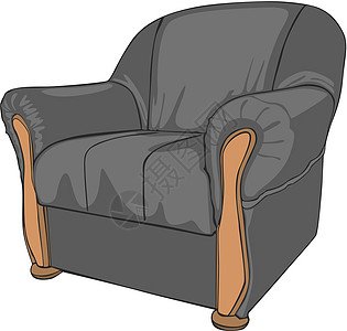 孤立的彩色臂椅黑色椅子皇家沙发装潢插图扶手椅白色风格剧院图片