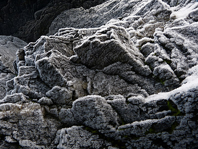 冻结雾凇石头图片